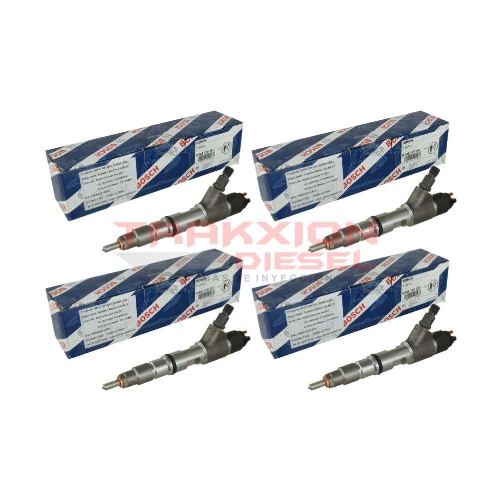 4 Inyector CRIN Diesel 2.8L ISF Cummins Aumark Foton & Jac & VW 5264272, 5367084, 0445120416, 2P0130201A
