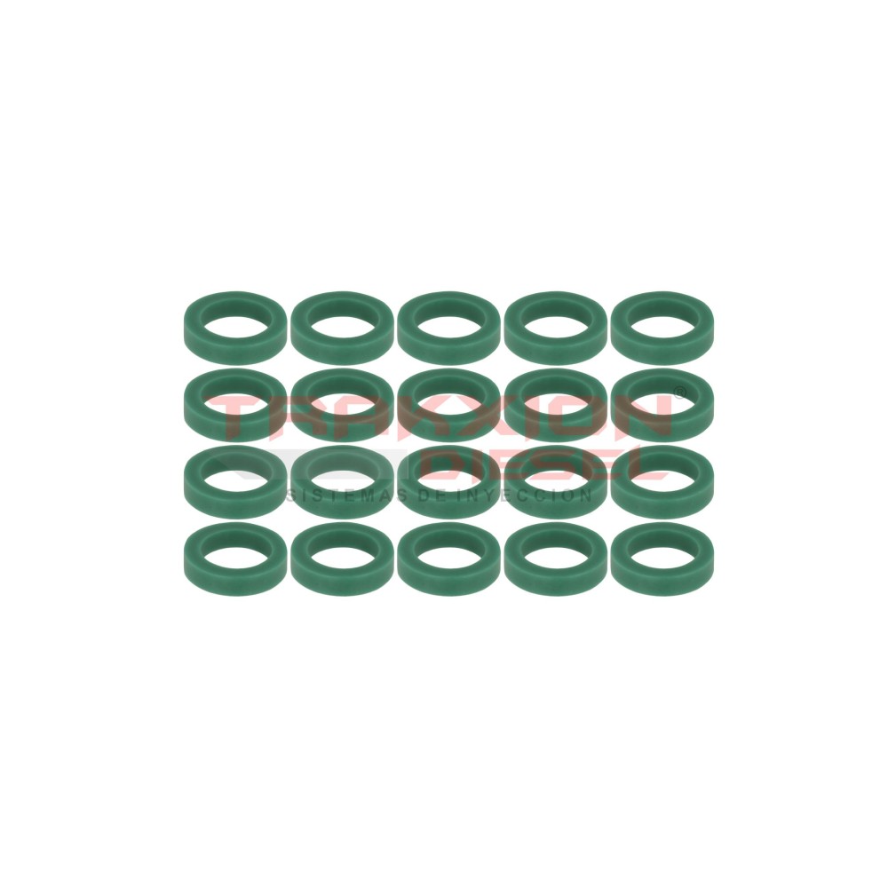 Set de 20 arandela sello 20628 de inyector Diesel Stanadyne para John Deere, R34764, R60746, R92352