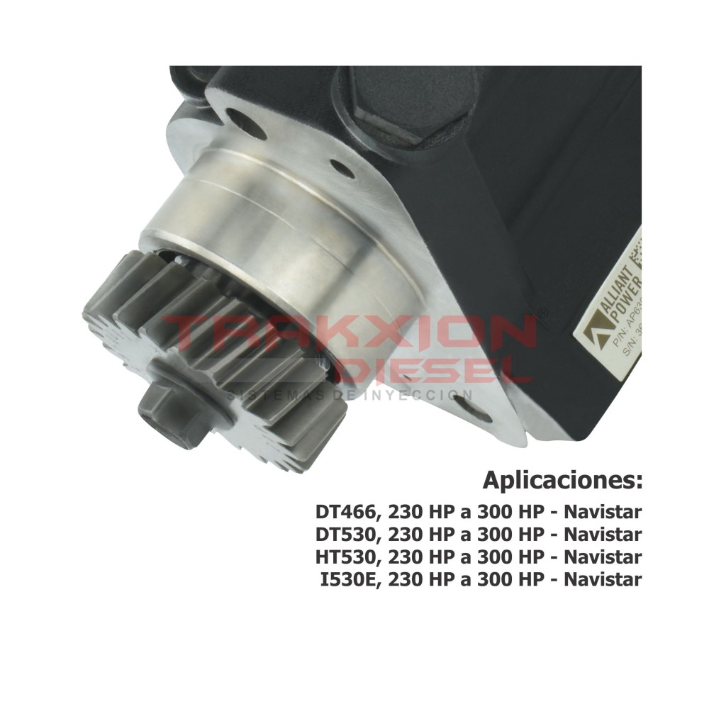 Bomba de alta presión de aceite Reman para DT466E, I530E Navistar, 230-300 HP, Alliant Power AP63626, HP020X, R98620020X