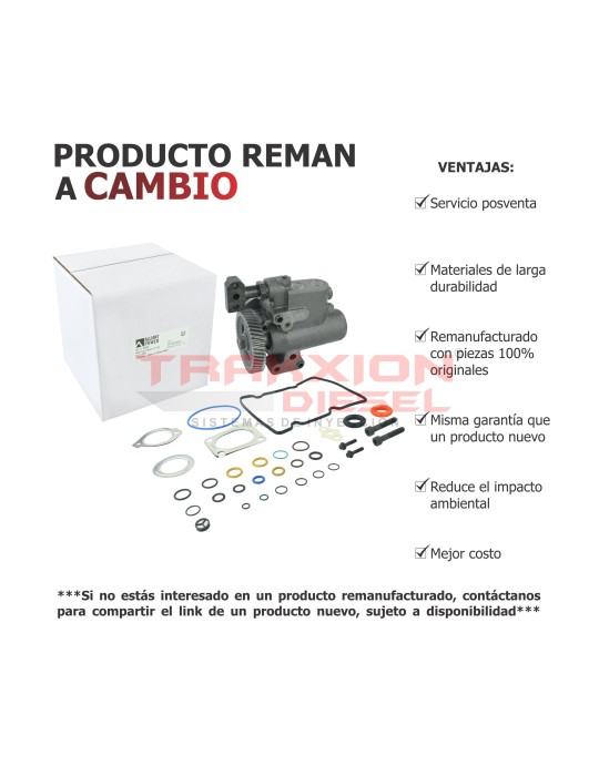 Bomba de alta presión Reman para 4.5 VT275 Navistar CF600 International 2006-2007, 6E7Z9A543BRM, 4307325R91, 1884357C92, AP63662