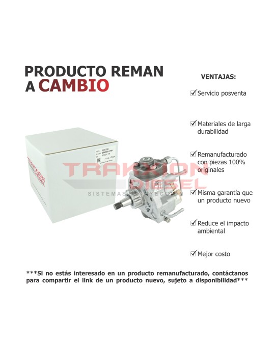 Bomba Diesel Reman 294000-0785, 16700-VM00D, 16700-VM00E, 16700-VM01A, 16700-VM01C, 16700-VM01D para NP300, 2.5L YD25, Nissan