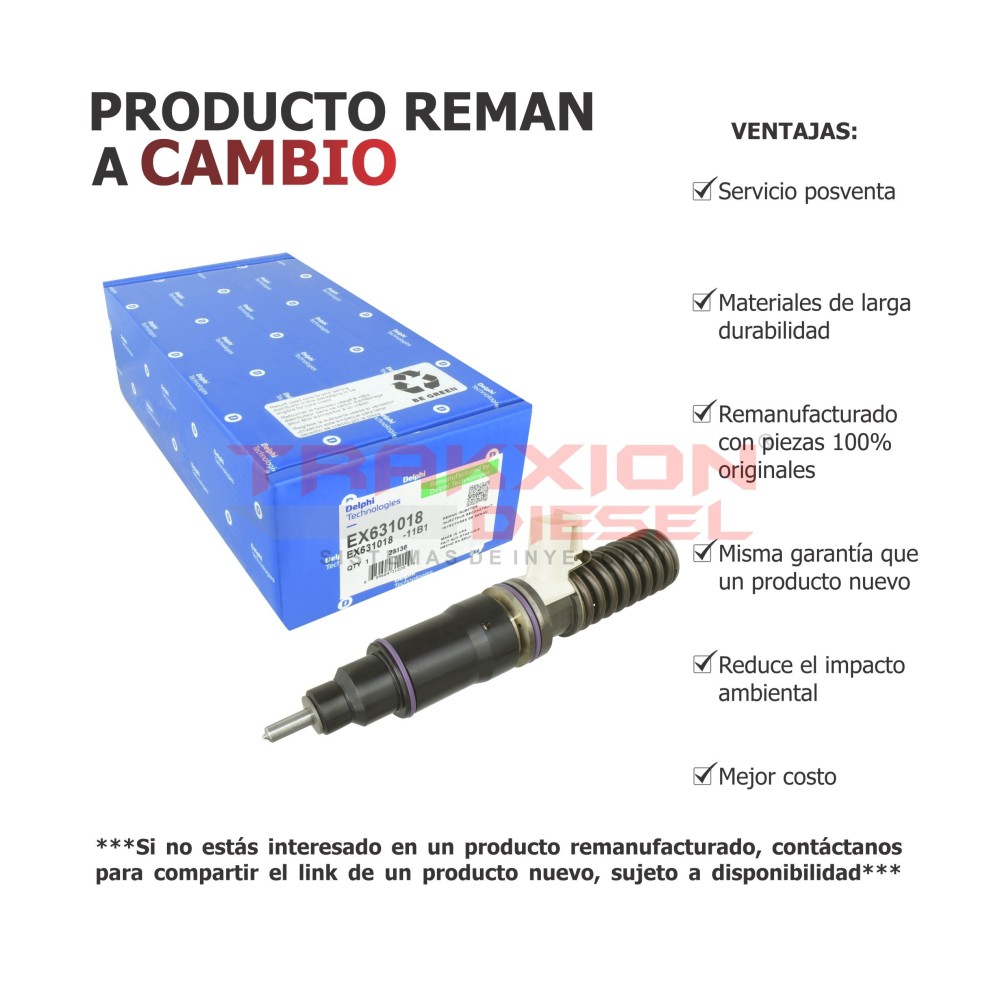 Inyector bomba unitario Diesel E3 EUI Delphi para Detroit Diesel 14.0L DDEC VI S60, EX631018, FE4E00001, RFE4E00001, BEBE4E00101