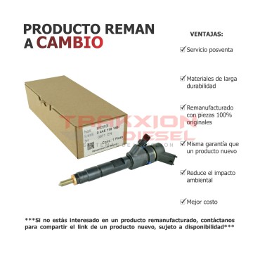 Inyector Diesel 0445110146, 7700111014, 7700116046, 8200212715, 8200238528, 8201408754 para Trafic II 1.9 dCi, Renault 2001-2014
