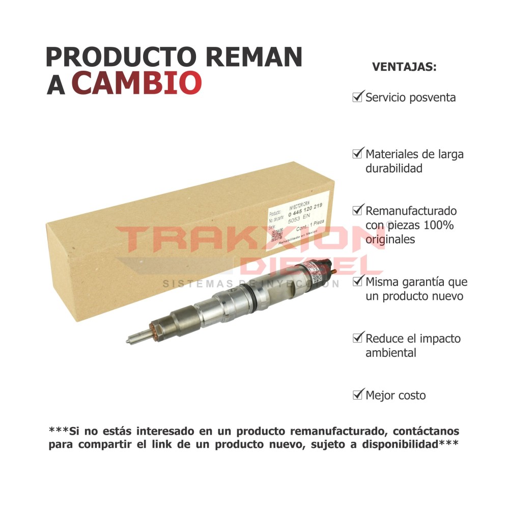 Inyector Diesel CR MAN Bus / Truck TGA Lion´s Coach 12.4L 21101006139