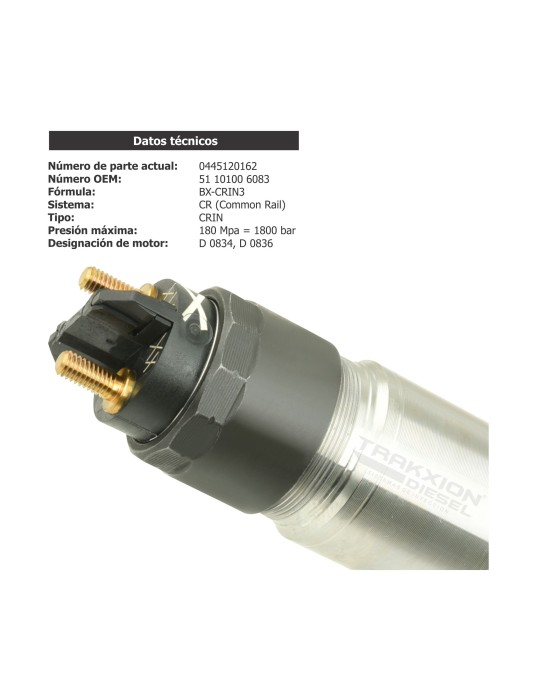 Inyector Diésel CR MAN / VolkswagenTGL, TGM, Constellation y Worker