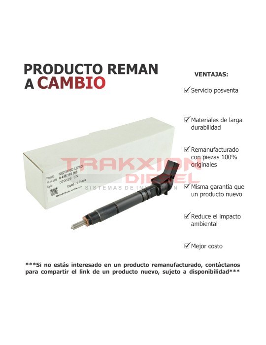 Inyector Diesel CR Sprinter Mercedes Benz OM646 2.1 A6460701587