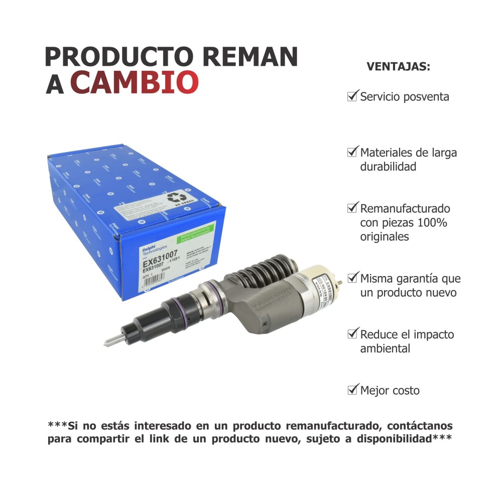 Inyector Diesel EUI A3 Delphi para D12 Volvo 7550 Bus y Truck, 3169521, 8113837, BEBE4B12005, EX631007