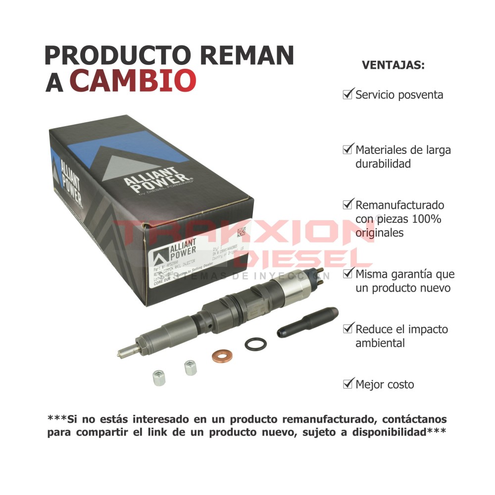 Inyector Diesel para 4.5L 4045 y 6.8L 6068 Genset PowerTech, John Deere, 095000-5050, RE507860, RE516540, SE501924