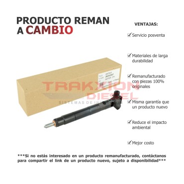 Inyector Diesel Reman 28342997, EMBR00002D, HRD348, A6510700587, A6510704987, A651070498780 para OM651, Vito, Viano, Sprinter MB