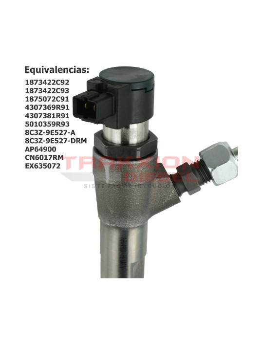 Inyector Diesel Reman AP64900, 1875072C91 para 6.4L PowerStroke, V8 Super Duty, F-250, F-350, F-450, F-550, Ford, 2008-2010