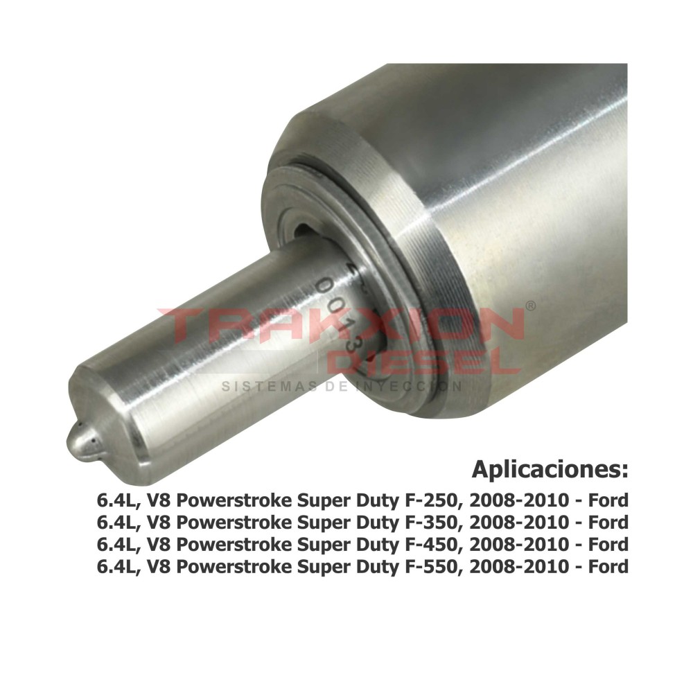 Inyector Diesel Reman AP64900, 1875072C91 para 6.4L PowerStroke, V8 Super Duty, F-250, F-350, F-450, F-550, Ford, 2008-2010