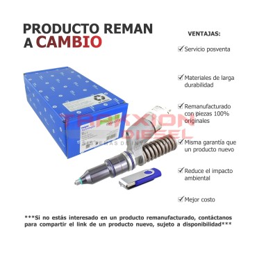Inyector Diesel Reman EX631273 Delphi para C15, 3406E Caterpillar, 10R-1273, 10R-9236, 249-0709, 10R1273, 10R9236, 2490709
