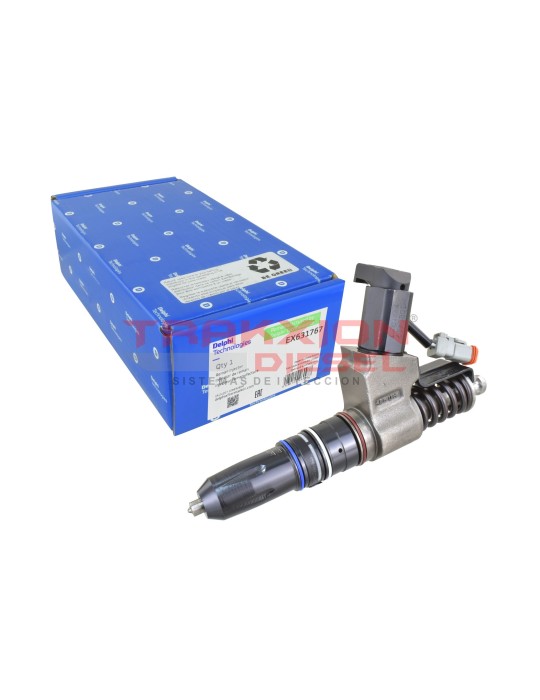 Inyector Diesel Reman EX631767 Delphi para N14 Celect Cummins 3411385, 3411767, 3411767RX, 3411767PX