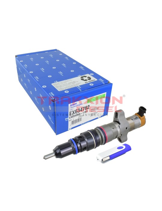 Inyector Diesel Reman EX634762 Delphi para C7 Caterpillar, 20R-8058, 238-9808, 241-3239, 243-4503, 295-1409, 328-2584, 387-9429