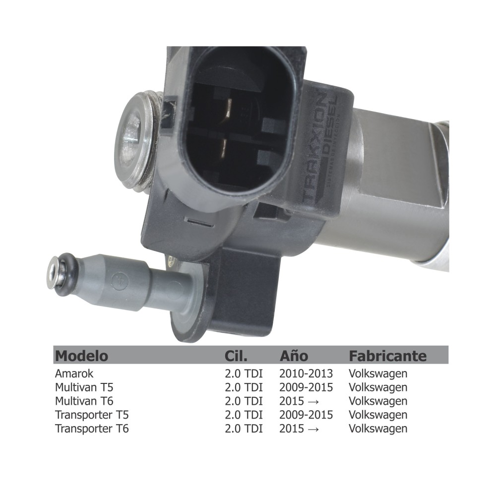 Inyector diesel Transporter 2.0 TDI Volkswagen Remanufacturado Amarok TDI