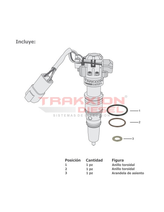 Inyector HEUI G2.9 Diesel DT466E HT570 i313 MaxxForce 210-225 HP Navistar & International AP66976
