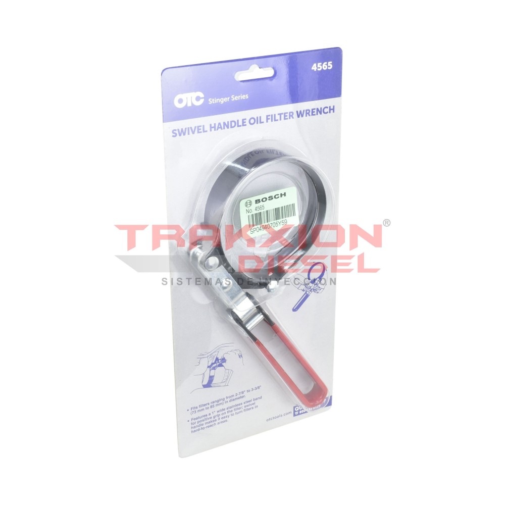 Llave para Filtro de aceite con mango giratorio de 73 mm a 85 mm OTC 4565