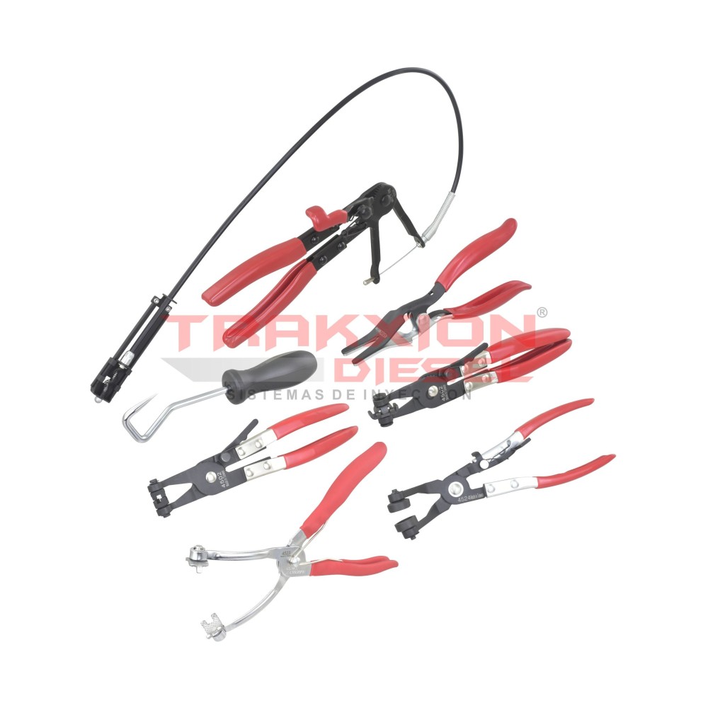 Juego de pinzas de abrazadera para manguera 6 piezas OTC 4496
