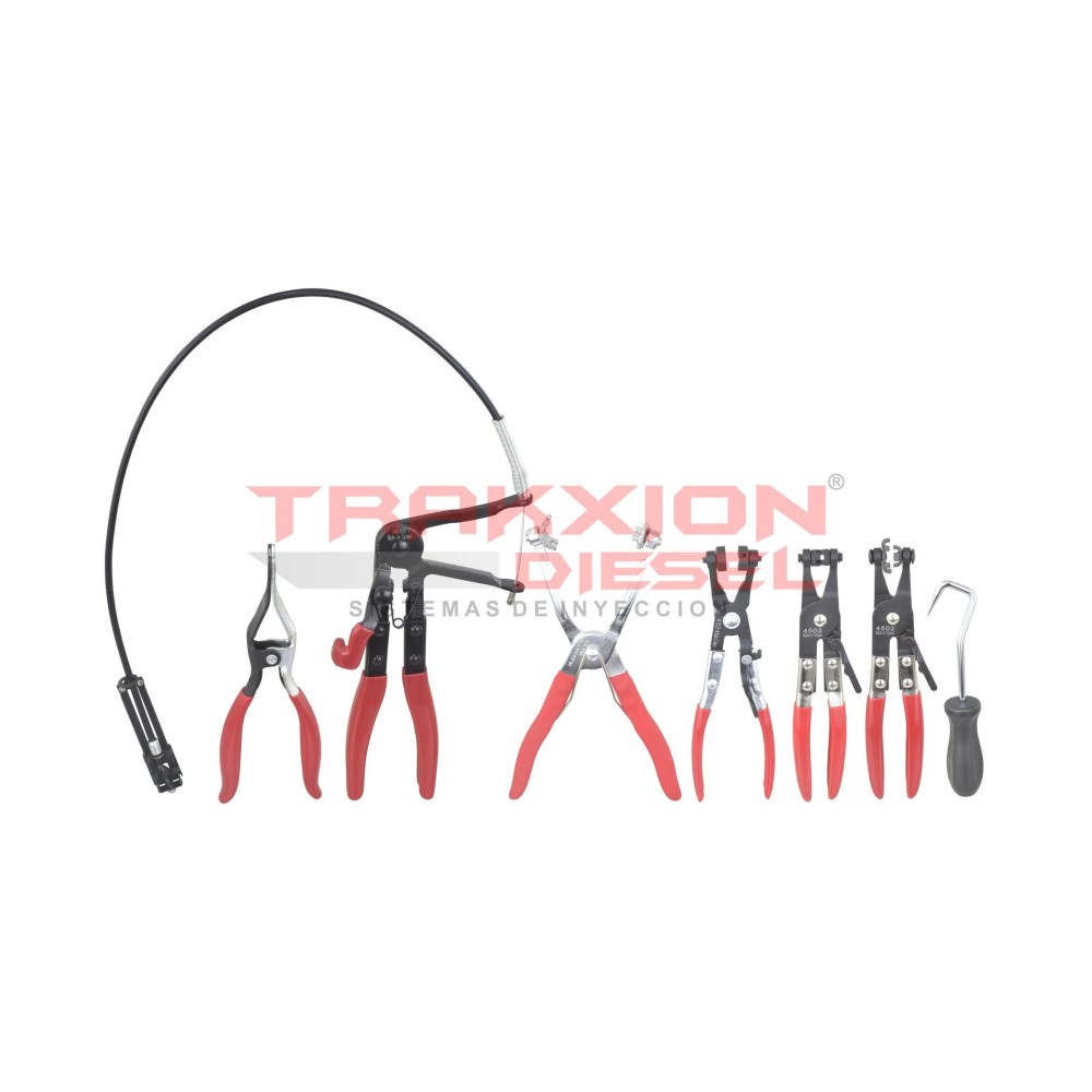 Juego de pinzas de abrazadera para manguera 6 piezas OTC 4496