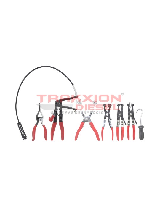 Juego de pinzas de abrazadera para manguera 6 piezas OTC 4496