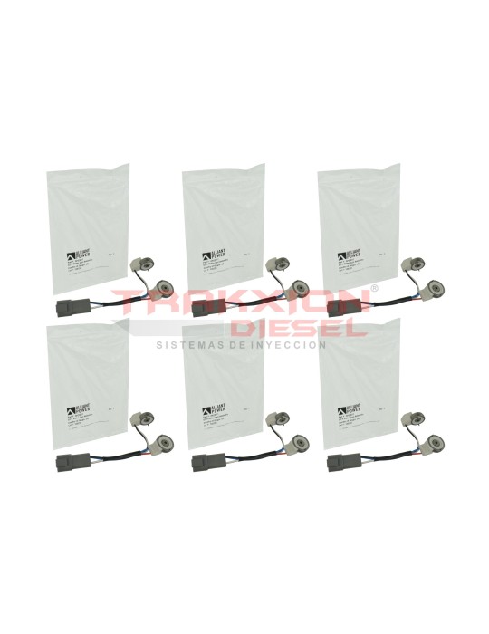 6 Bobinas solenoide AP23011 Alliant Power de inyector Diesel HEUI G2.9 para MaxxForce Navistar