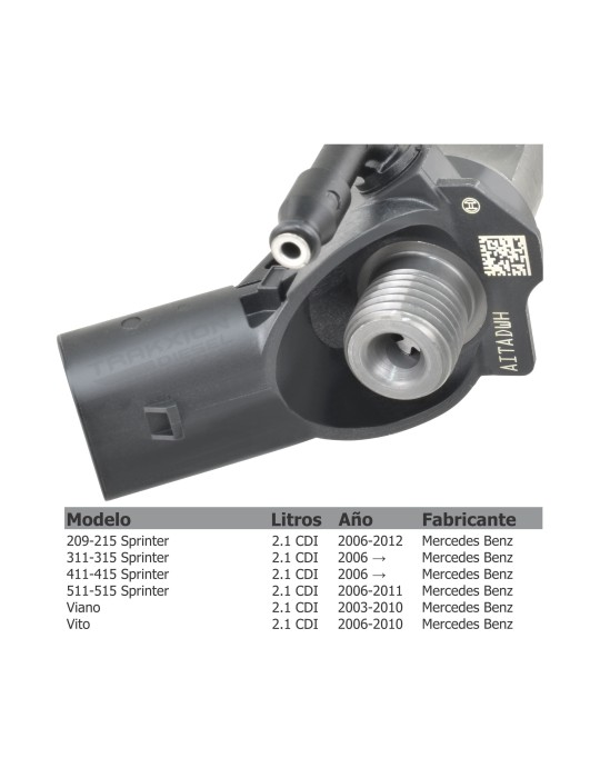 Inyector Diesel CR Sprinter Mercedes Benz OM646 2.1 A6460701587