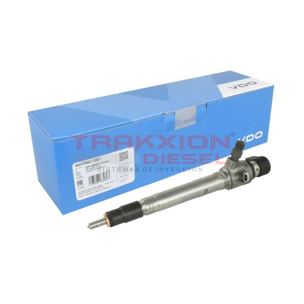 Inyector Diesel nuevo Continental A2C59517051 para 2.2, 3.2 TDCi Custom Transit, (Puma Duratorq), Ford, 1746967, BK2Q-9K546-AG