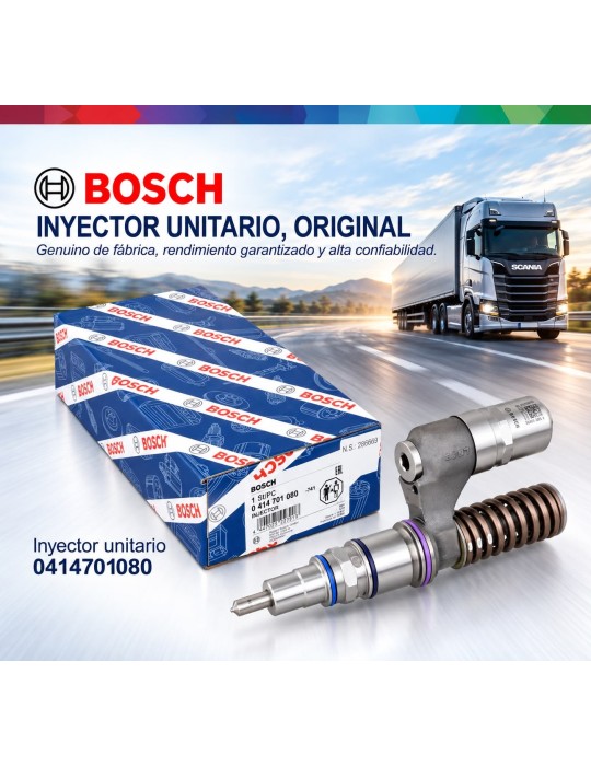 Inyector Diesel Unitario Original Bosch UIS Para Scania & Irizar