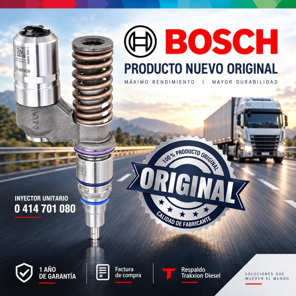 Inyector Diesel Unitario Original Bosch UIS Para Scania & Irizar