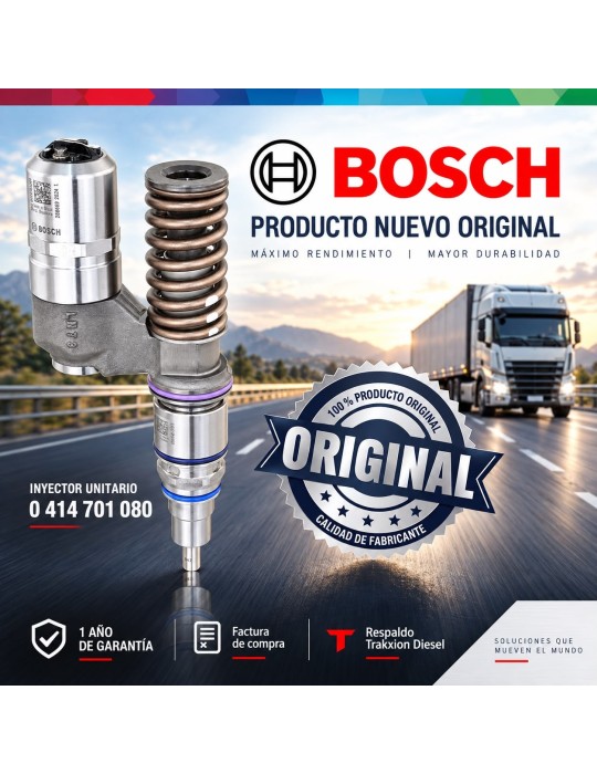 Inyector Diesel Unitario Original Bosch UIS Para Scania & Irizar