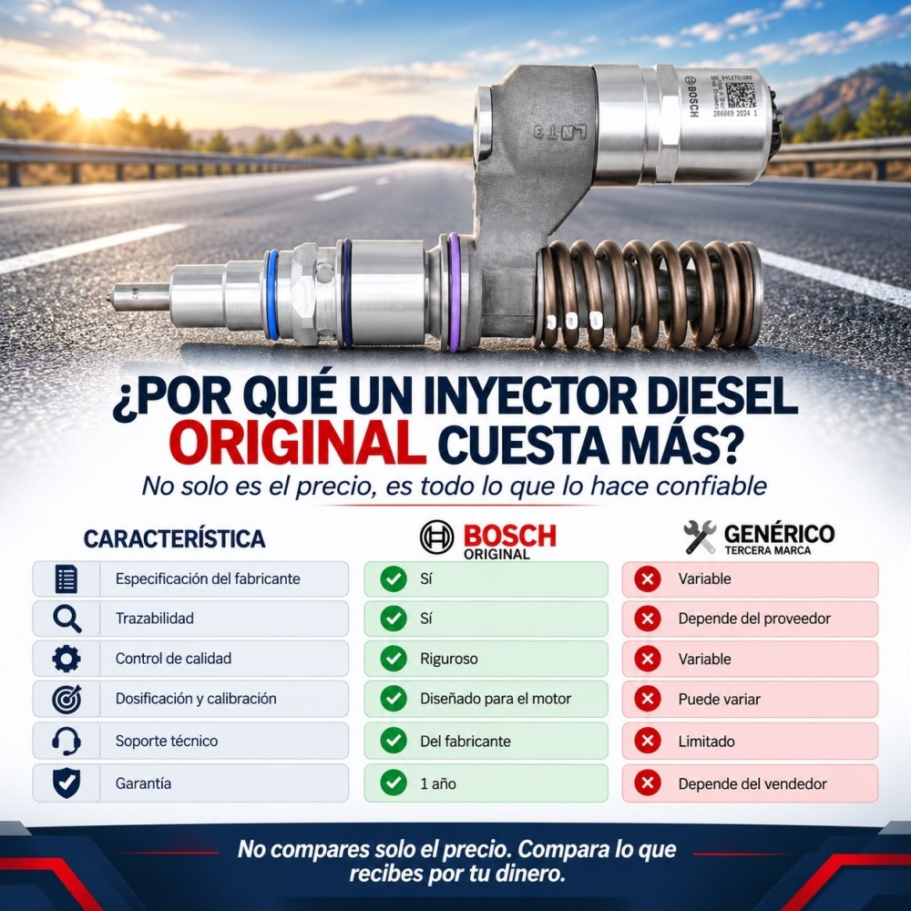 Inyector Diesel Unitario Original Bosch UIS Para Scania & Irizar