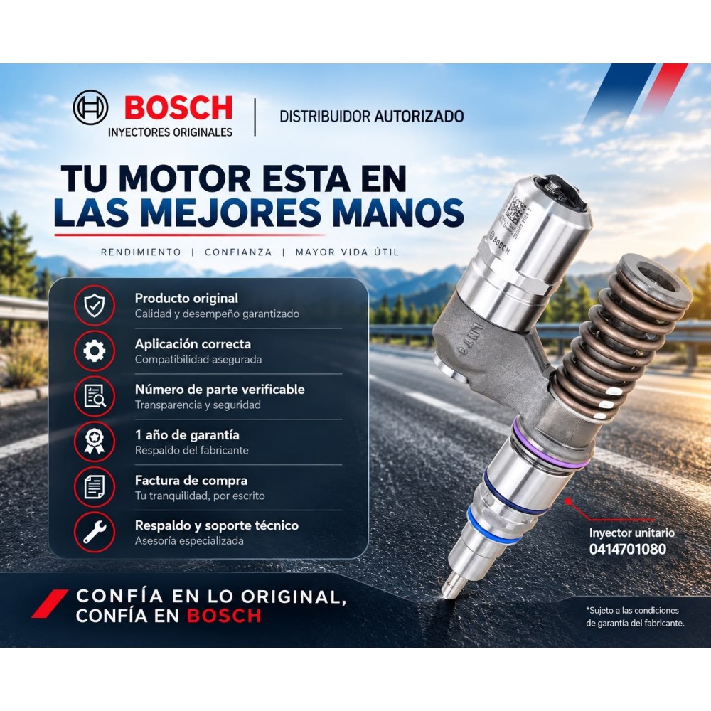 Inyector Diesel Unitario Original Bosch UIS Para Scania & Irizar