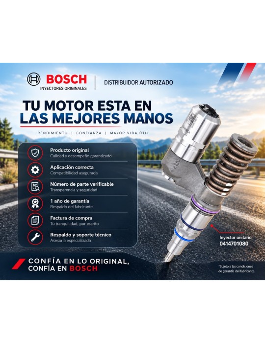 Inyector Diesel Unitario Original Bosch UIS Para Scania & Irizar