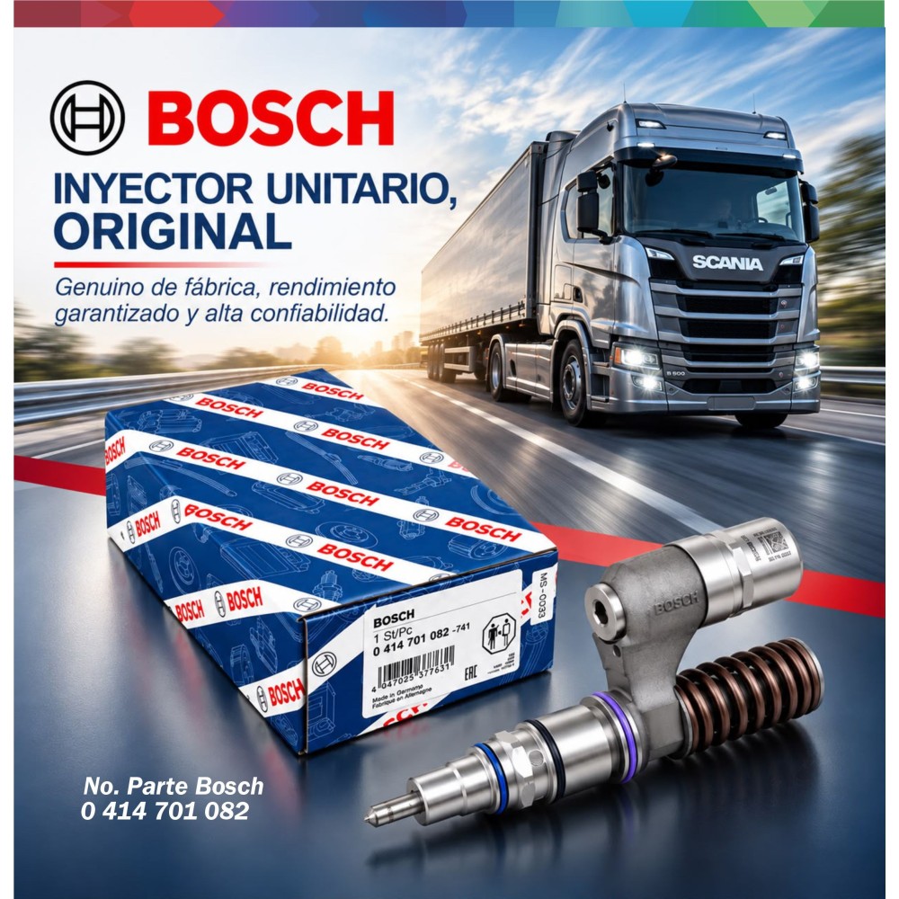 Inyector Diesel Unitario Original Bosch UIS Para Scania & Irizar