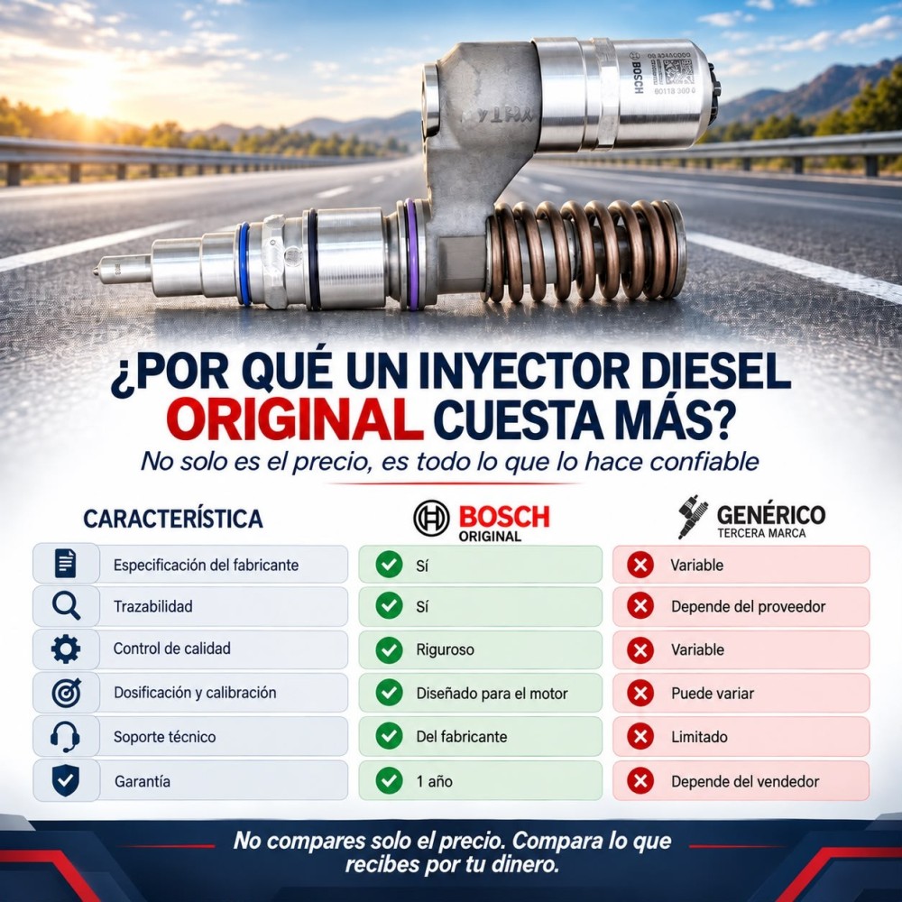 Inyector Diesel Unitario Original Bosch UIS Para Scania & Irizar