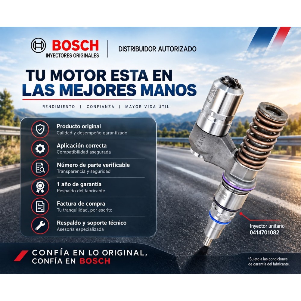 Inyector Diesel Unitario Original Bosch UIS Para Scania & Irizar