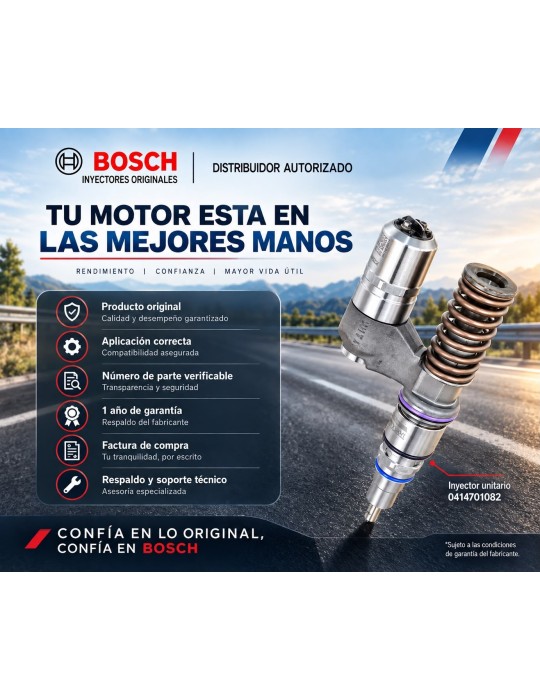 Inyector Diesel Unitario Original Bosch UIS Para Scania & Irizar