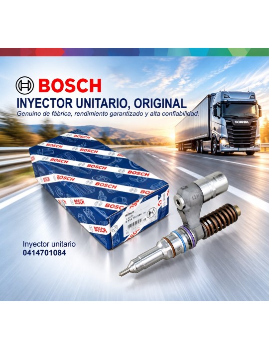 Inyector Diesel Unitario UIS Original Bosch Para Case, Iveco y Ford