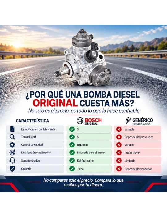 Bomba Diesel Common Rail CP4 Nueva Original Bosch para Ford 6.7