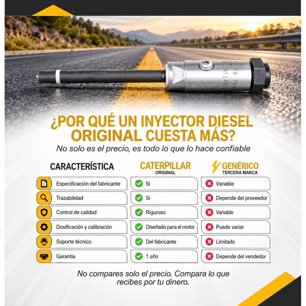 Inyector Mecánico Diesel Original CAT, 7W-7045