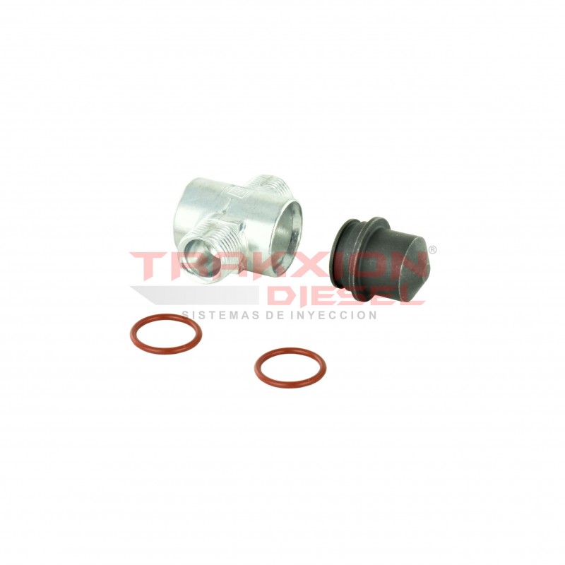Conexión de retorno en T, 33581, 34687, 38411, 38412, 38417 de inyector Diesel Stanadyne para John Deere Conexión de retorno en T, 33581, 34687, 38411, 38412, 38417 de inyector Diesel Stanadyne para John Deere