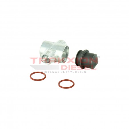 Conexión de retorno en T, 33581, 34687, 38411, 38412, 38417 de inyector Diesel Stanadyne para John Deere Conexión de retorno en T, 33581, 34687, 38411, 38412, 38417 de inyector Diesel Stanadyne para John Deere