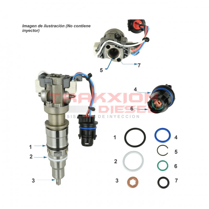 Kit de ligas AP0002 de inyector Diesel para 6.0 PowerStroke, V8 Super Duty, Ford, 4.5 VT275 Navistar