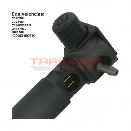Inyector Diesel 28337917 Delphi para 1.8L, 2.6L, Bobcat Doosan T4, 7030364, 7275454, 7334032REM, 28337917, HRD380, 400903-00074C