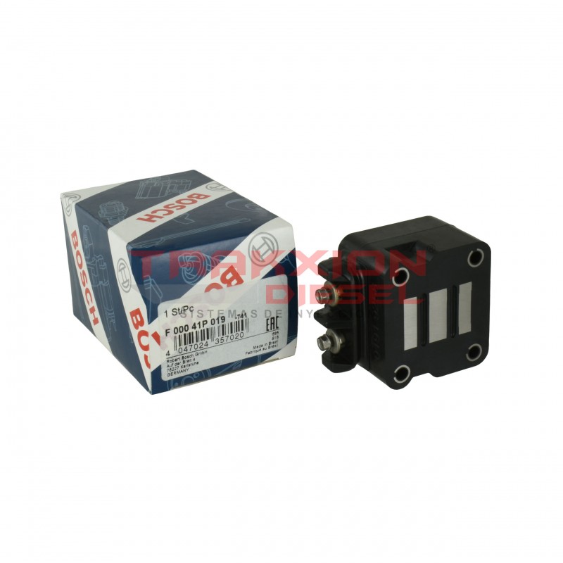 Bobina solenoide F00041P019 de bomba Diesel PLD Bosch para Liebherr, 10116257, 9074627