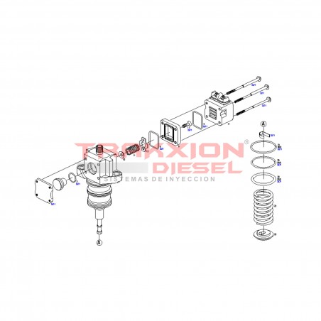 Kit de ligas F00041P050 de bomba Diesel PLD Bosch para DAF, Liebherr, Temsa, 10116257, 9074627