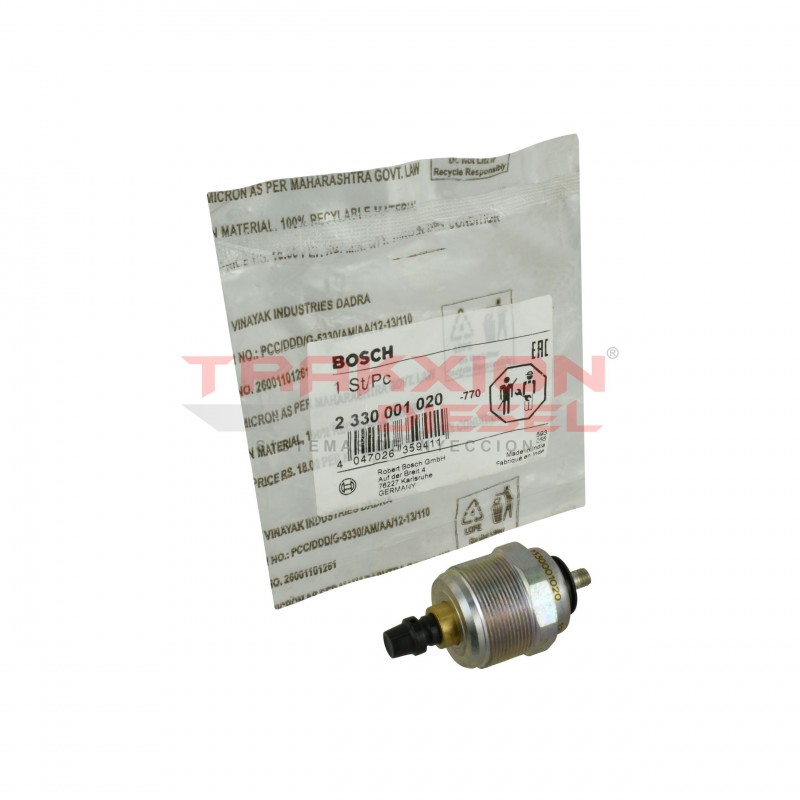 Electroimán bobina solenoide 0330001020, 2330001020, 1698782 de parada de 12V de bomba Diesel Bosch