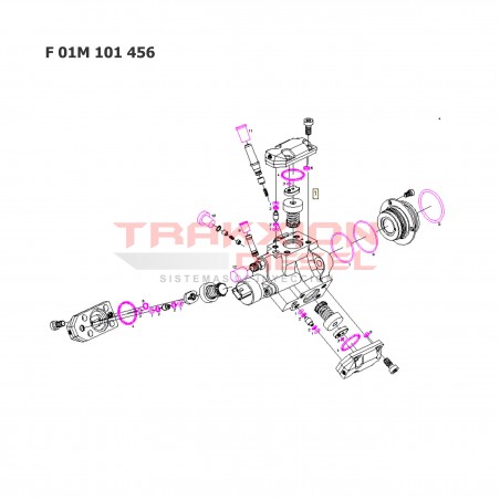 Kit de juntas F01M100277, F01M101456 de bomba Diesel Bosch para OM612 Sprinter, Mercedes Benz, 2001-2006, A6600780080
