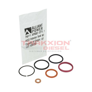 6 Kits de sellos de inyector HEUI 7.3L V8 PowerStroke Ford & DT466E & T444E Navistar AP0001