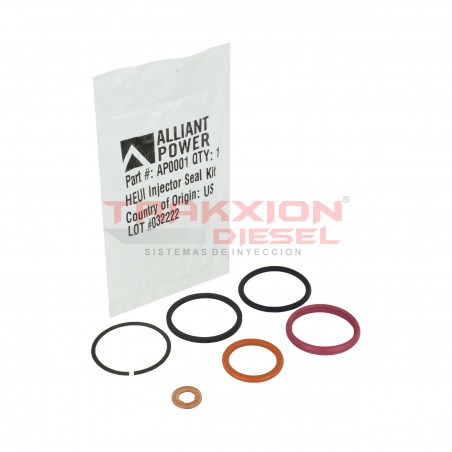 6 Kits de sellos de inyector HEUI 7.3L V8 PowerStroke Ford & DT466E & T444E Navistar AP0001